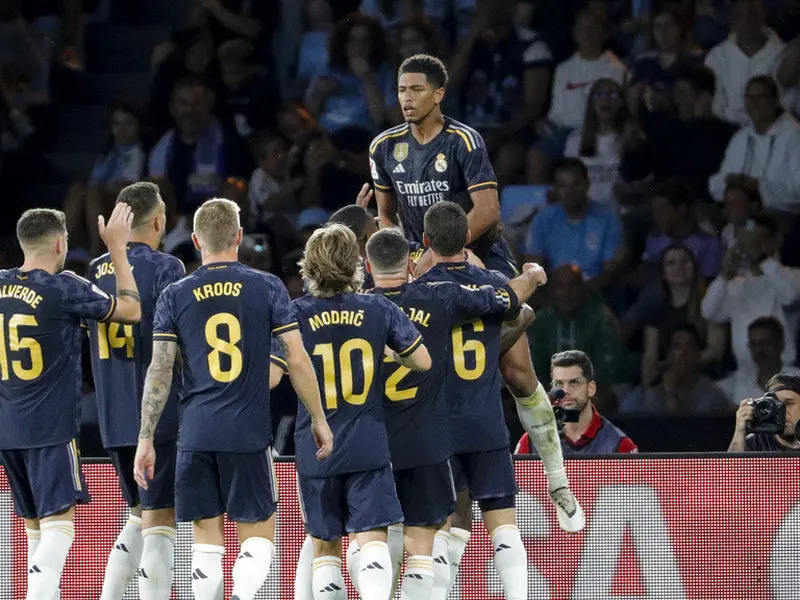 (Jude Bellingham sukses menjadi pahlawan pada laga Celta Vigo vs Real Madrid,)