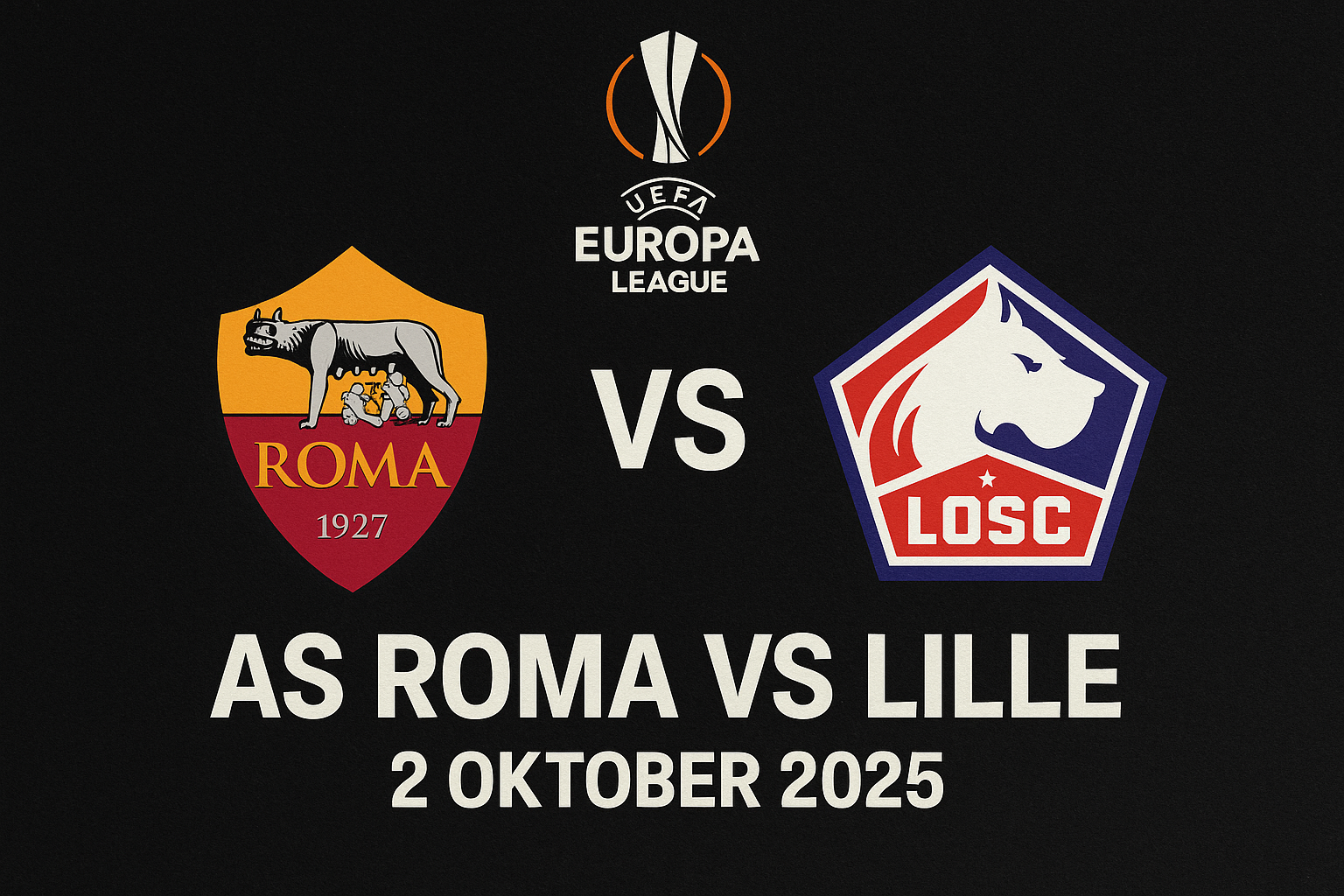 AS Roma vs Lille Europa League 2 Oktober 2025