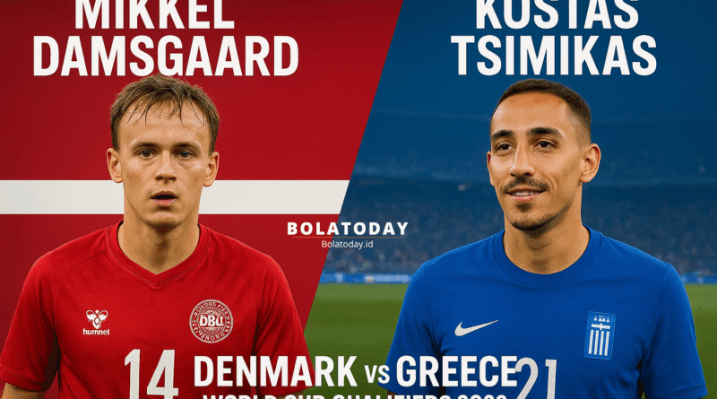 pertandingan Denmark vs Greece World Cup Qualifiers 2026