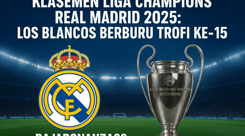 Klasemen Liga Champions Real Madrid 2025 – Los Blancos Berburu Trofi ke-15
