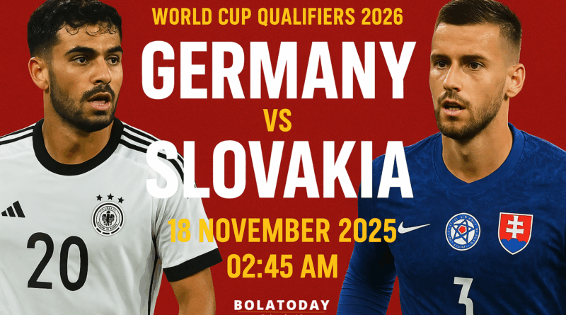 Pertandingan Germany vs Slovakia 18 November 2025: Analisis Lengkap World Cup Qualifikasi 2026