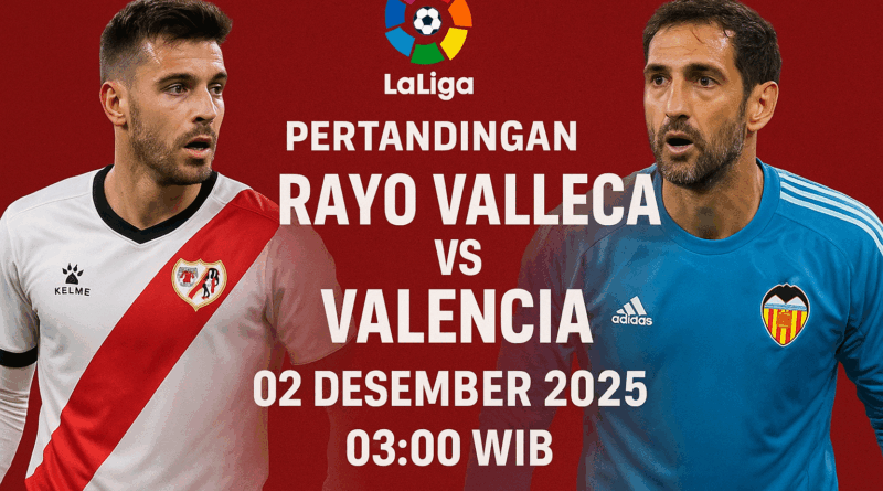 Pertandingan Rayo Vallecano vs Valencia 02 Desember 2025